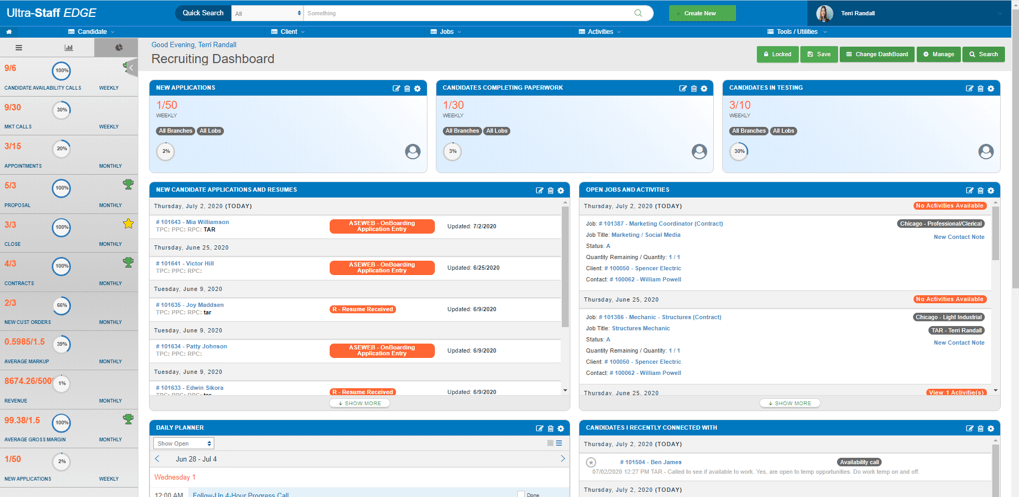 Staffing & Recruiting Software - Ultra-Staff EDGE Staffing Software
