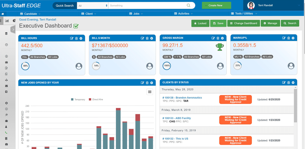 Staffing & Recruiting Software - Ultra-Staff EDGE Staffing Software