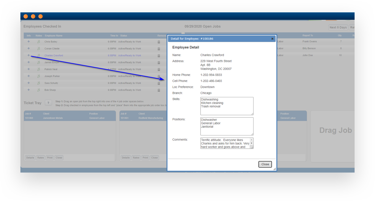 Labor Dispatch Module - Ultra Staff EDGE Staffing & Recruiting Software