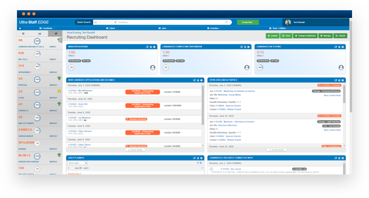 Ultra-Staff EDGE Front Office Recruiting Software