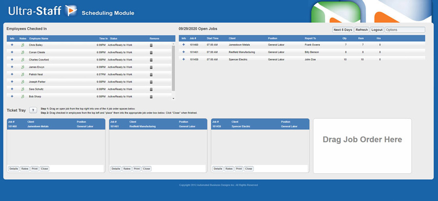 Labor Dispatch Module for Daily Pay - Light Industrial Staffing Software