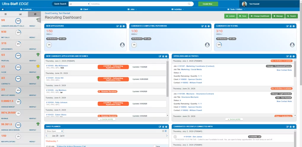 Staffing & Recruiting Software - Ultra-Staff EDGE Staffing Software